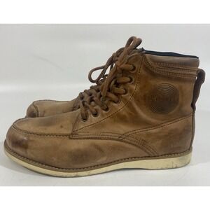 Mens Alpinestars Oscar Monty Boots Us 9.5 Full Grain Leather Motorcycle Tan